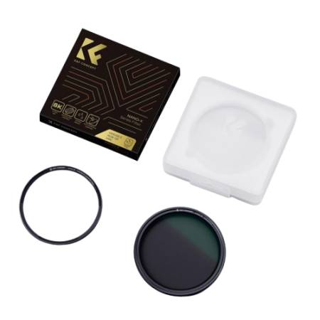 K&F Concept KF4335 Nano-X MRC Fader - magnetyczny filtr szary zmienny, Variable ND8-128 (3-7 Stop), 62mm - zestaw